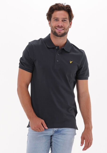 Graue LYLE & SCOTT Polo-Shirt PLAIN POLO SHIRT - large