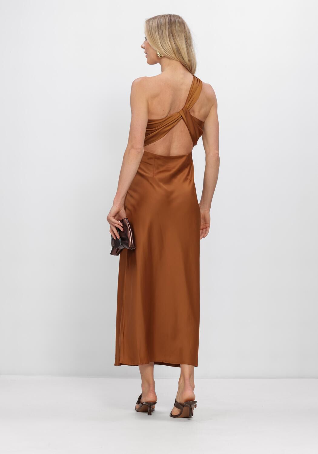 Braune MODSTR&Ouml;M Maxikleid NARCISSAMD DRESS - large