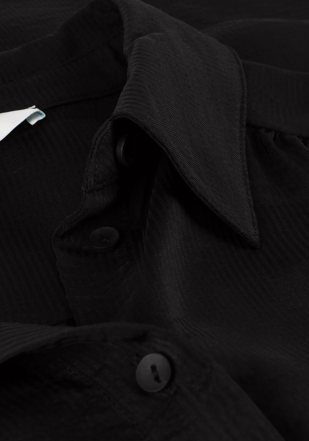 Schwarze BY-BAR Blusen TIBBE SATIN STRIPE BLOUSE - large