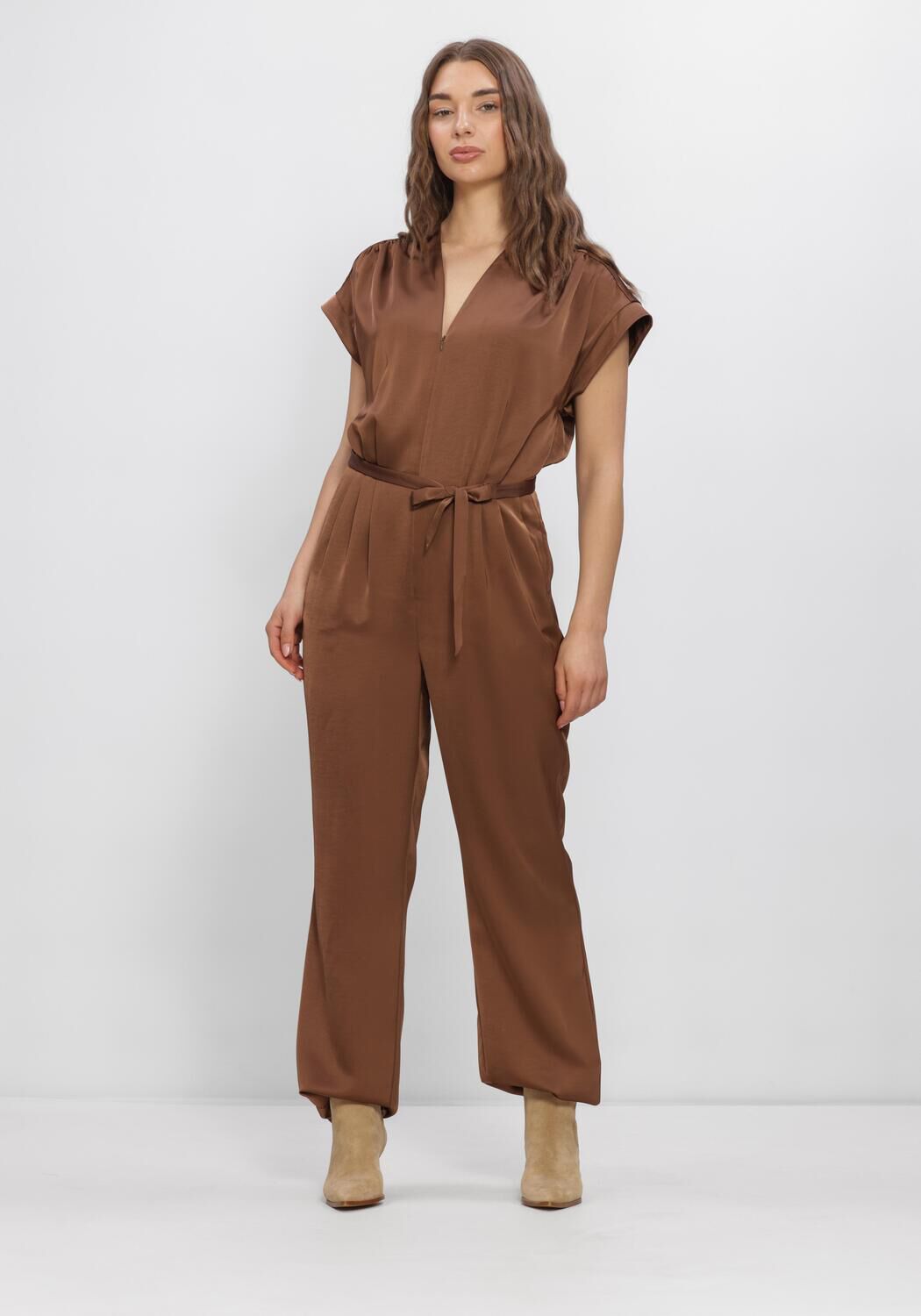 Braune DANTE6 Jumpsuit SATIN JUMPSUIT - large