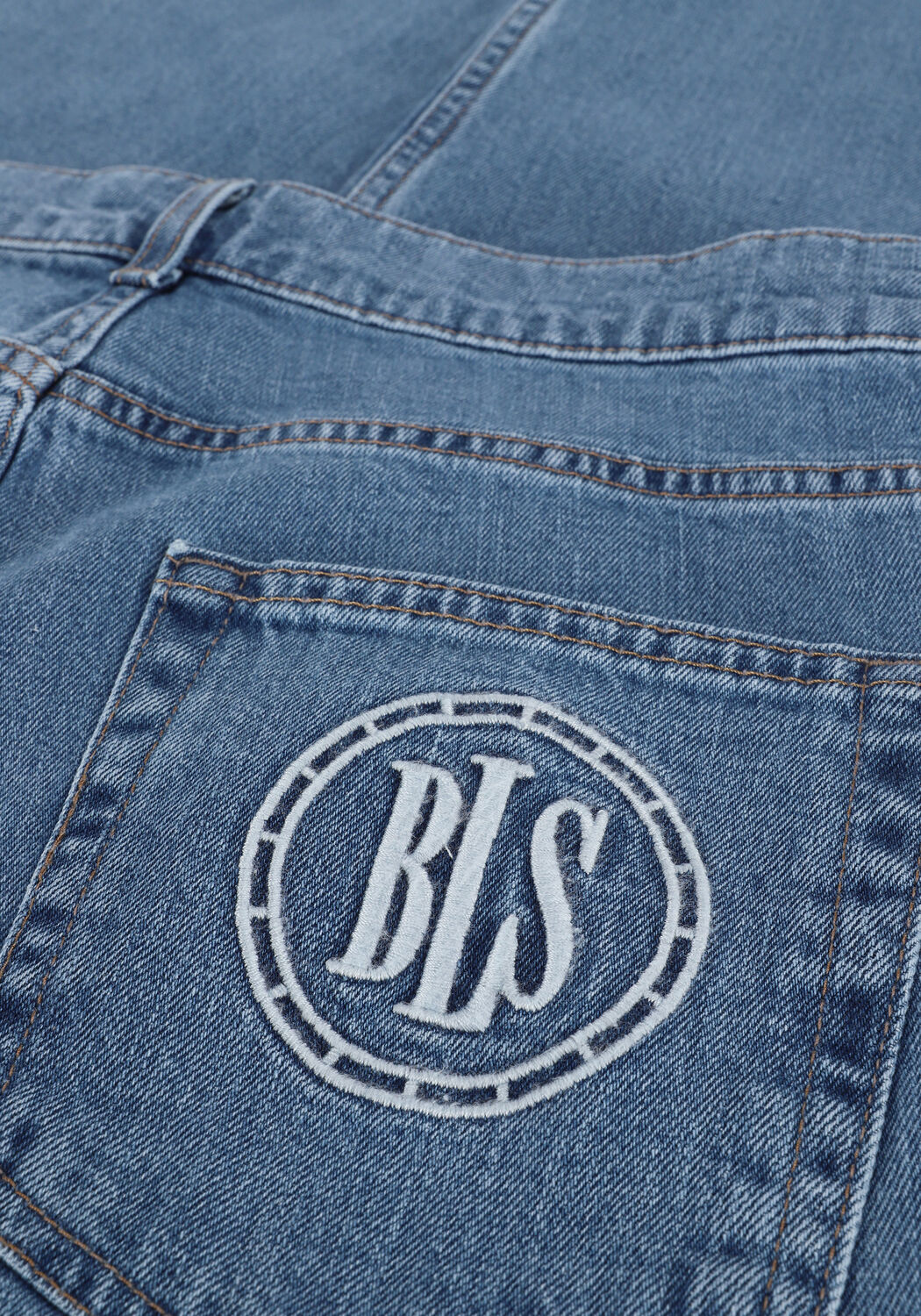 Hellblau BLS HAFNIA Straight leg jeans COMPASS JEANS - large