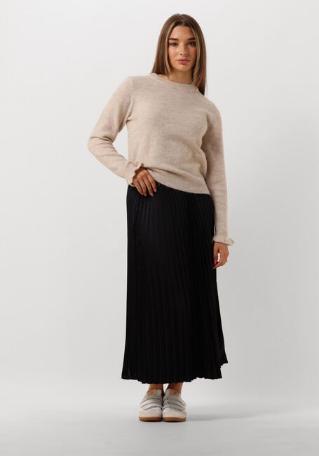 Beige SELECTED FEMME Pullover SLFLULU LS KNIT FRILL CUFF O-NECK - large
