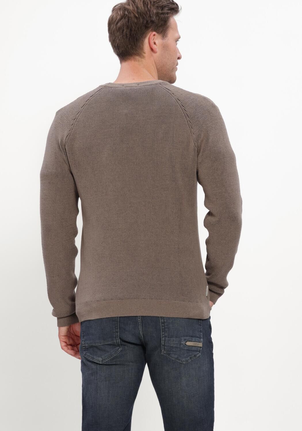 Taupe CAST IRON Pullover CREWNECK REGULAR FIT SOFT BLEND - large
