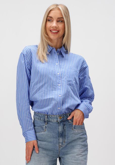 Blaue BY-BAR Blusen LISE STRIPE BLOUSE - large