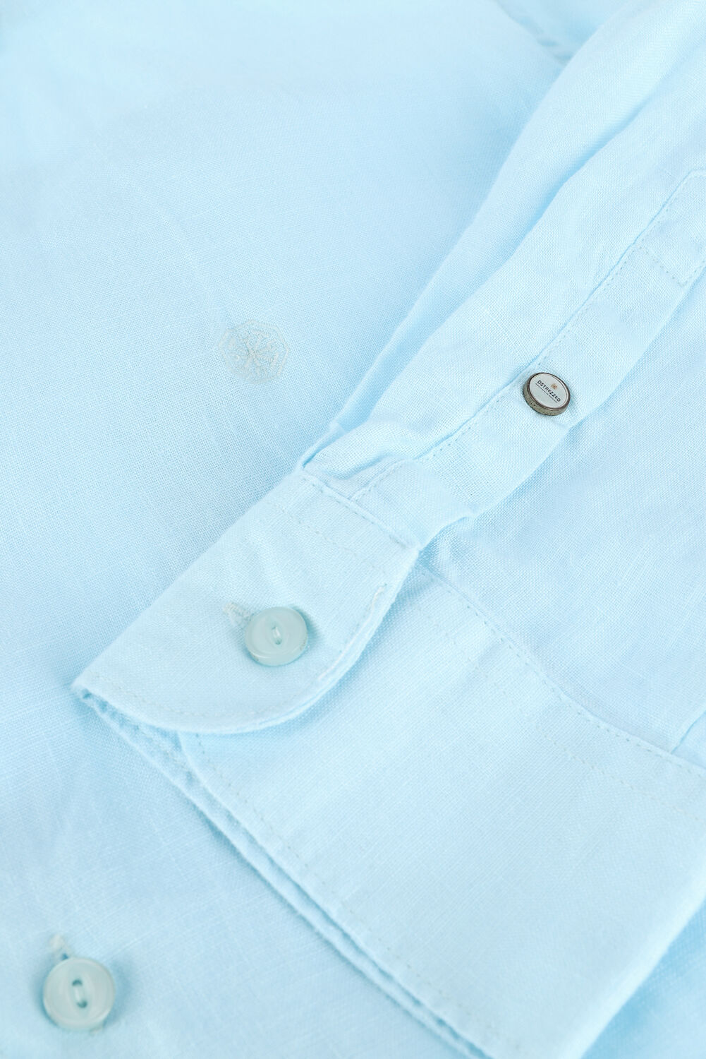 Blaue DSTREZZED Casual-Oberhemd JAGGER SHIRT LINEN - large