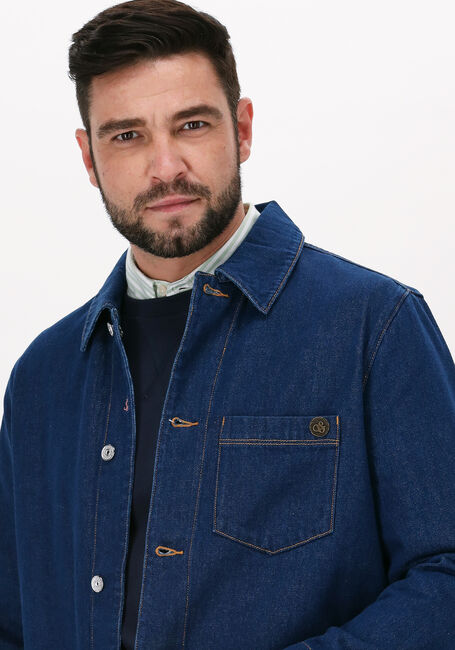 Blaue SCOTCH & SODA Overshirt DENIM OVERSHIRT WITH TRUCKER D - large