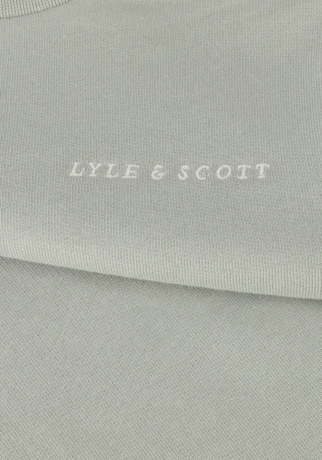 Graue LYLE & SCOTT Pullover SCRIPT EMBROIDERED SWEATSHIRT - large