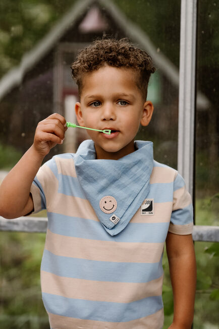 Hellblau DAILY7 T-shirt T-SHIRT BIG STRIPE - large