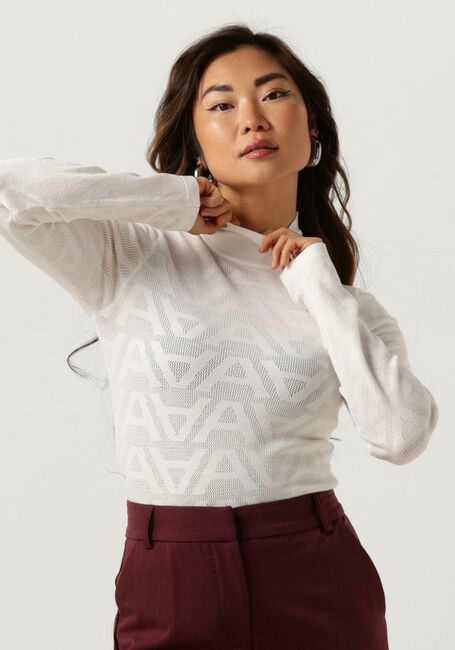 Weiße ALIX THE LABEL Tops & T-shirts LADIES KNITTED A MESH TOP - large
