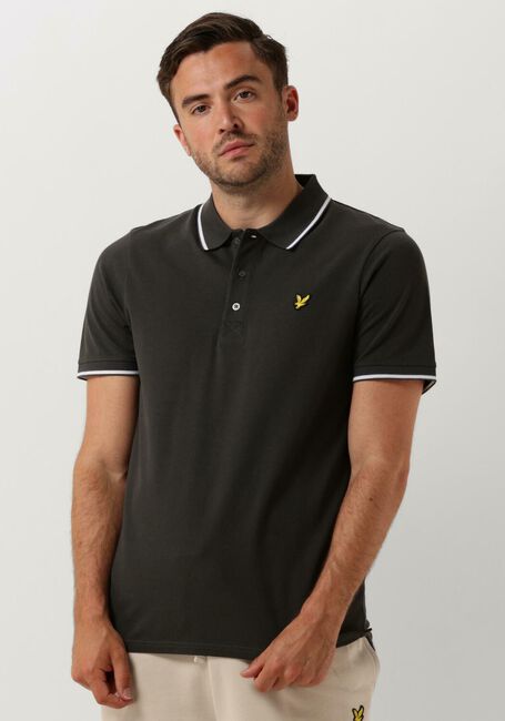 Dunkelgrau LYLE & SCOTT Polo-Shirt TIPPED POLO SHIRT - large
