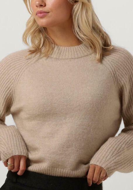 Beige SECOND FEMALE Pullover BROOKLINE KNIT NEW O-NECK - large