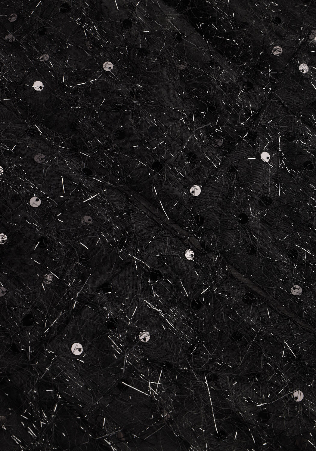 Schwarze Y.A.S. Minikleid YASILZA 2/4 SEQUIN DRESS - large