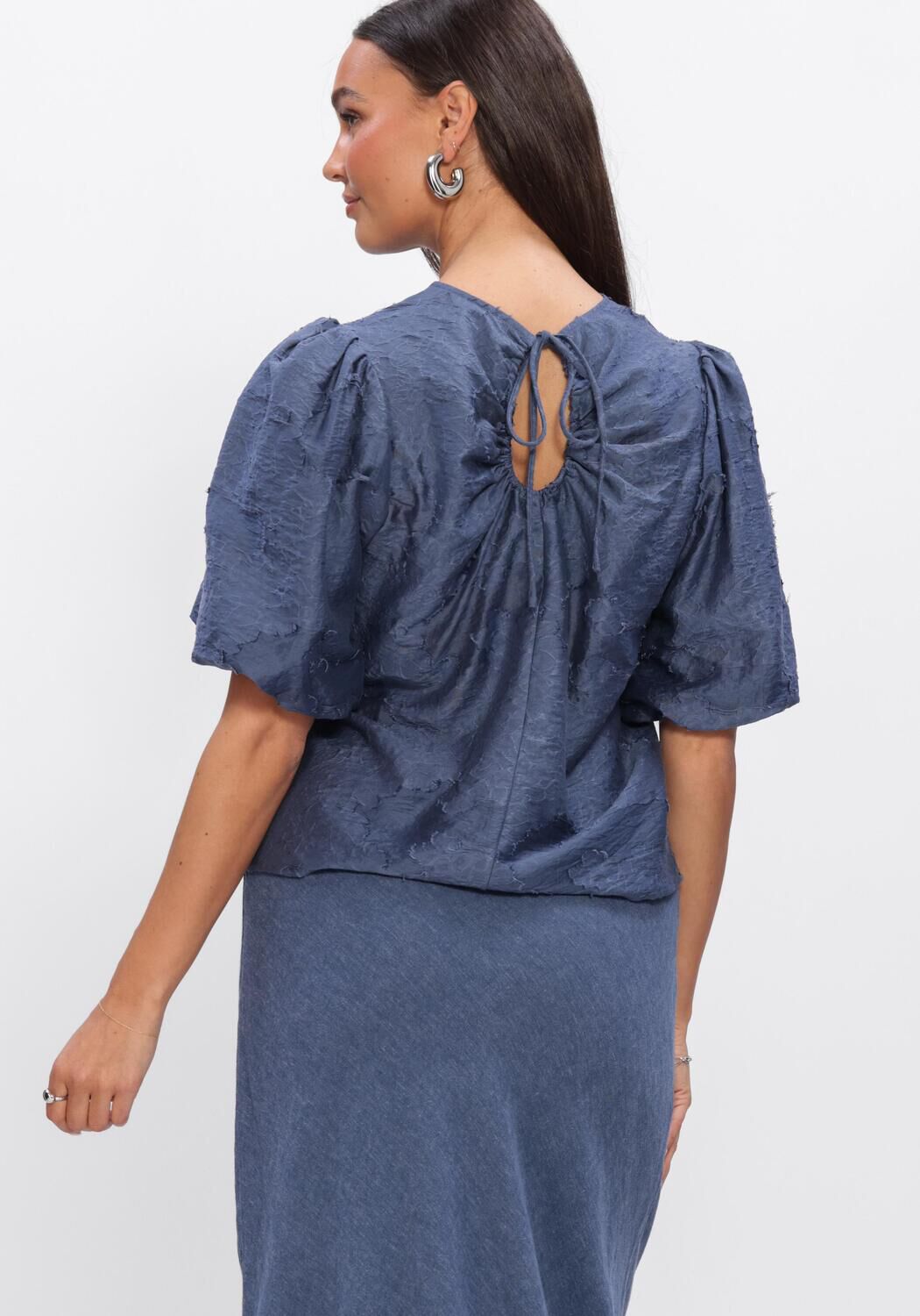 Blaue MSCH COPENHAGEN Tops & T-shirts MSCHORKIDEA 2/4 TOP - large