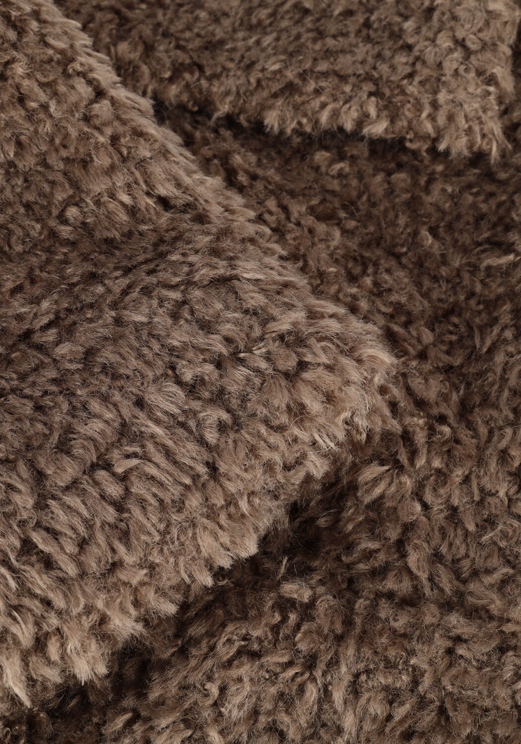 Braune OBJECT Teddy-Jacke OBJOLYMPIA JACKET - large