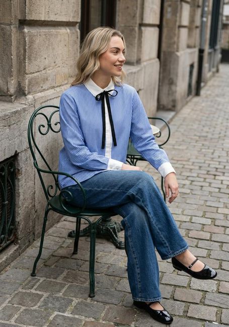 Blaue BRUUNS BAZAAR Blusen BORASSUSBBZIANA SHIRT - large