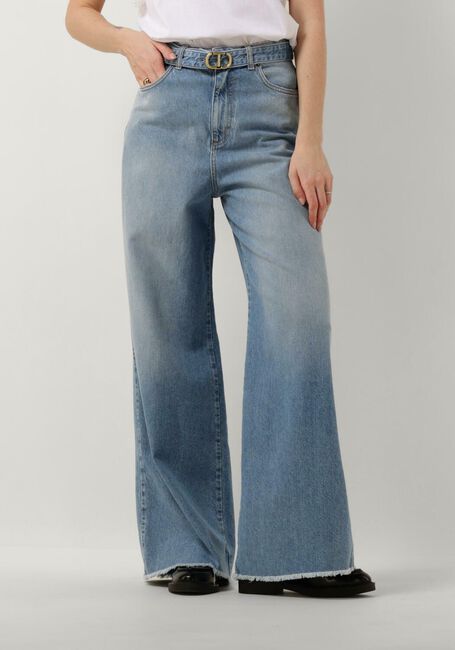 Blaue TWINSET MILANO Straight leg jeans WOVEN TROUSERS - large