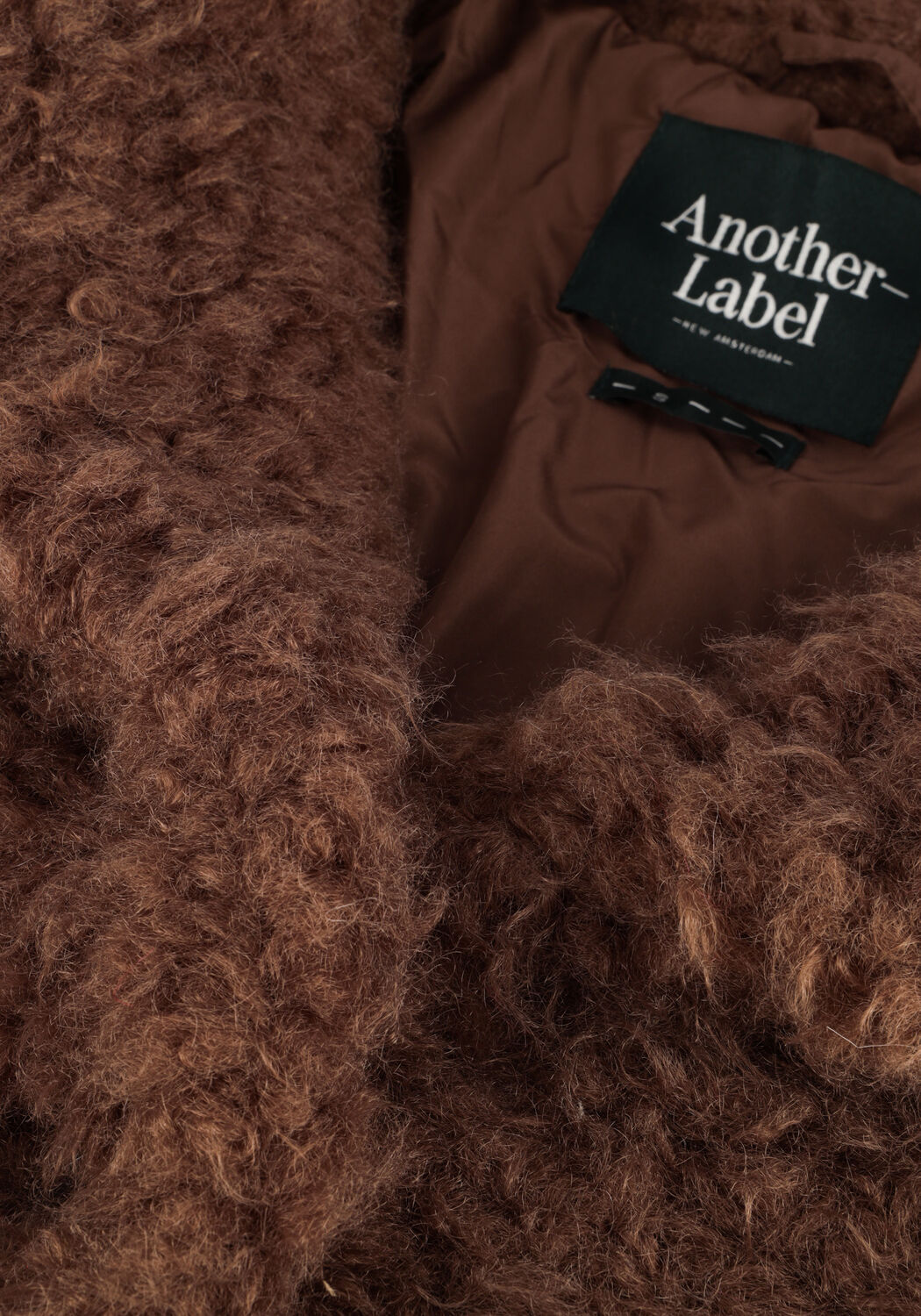 Braune ANOTHER LABEL Teddy-Jacke BONNIE BLAZER - large