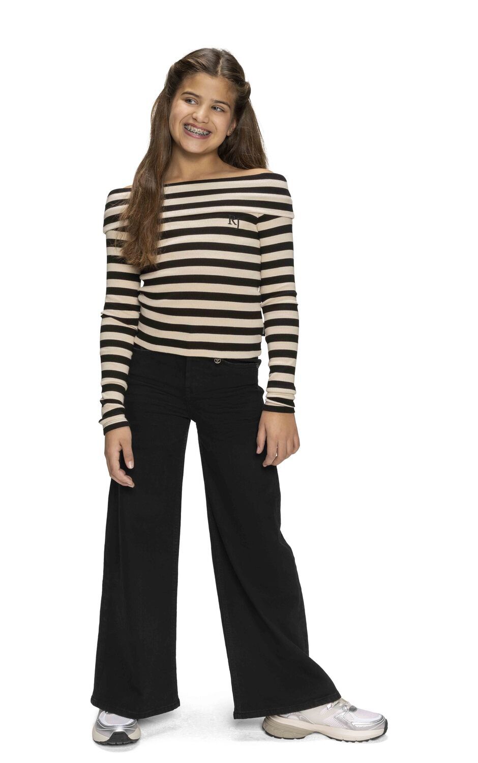 Schwarze RETOUR Top ESRA - large