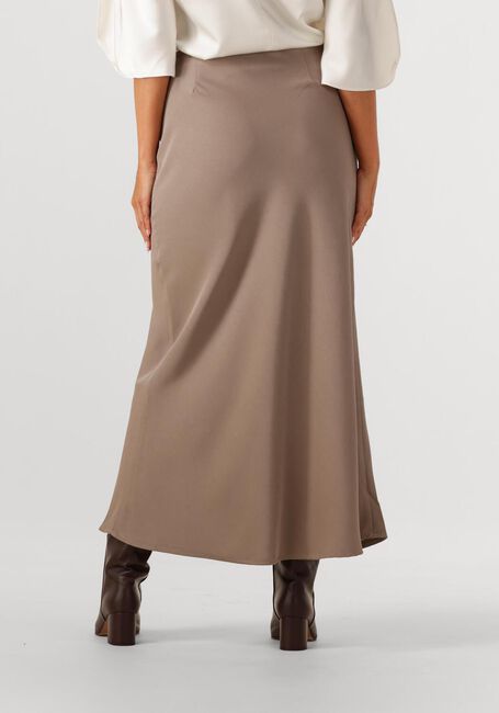 Taupe NEO NOIR Midirock KIT DULL SATEEN SKIRT - large