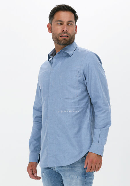 Blaue G-STAR RAW Casual-Oberhemd SECRET UTILITY REG SHIRT - large