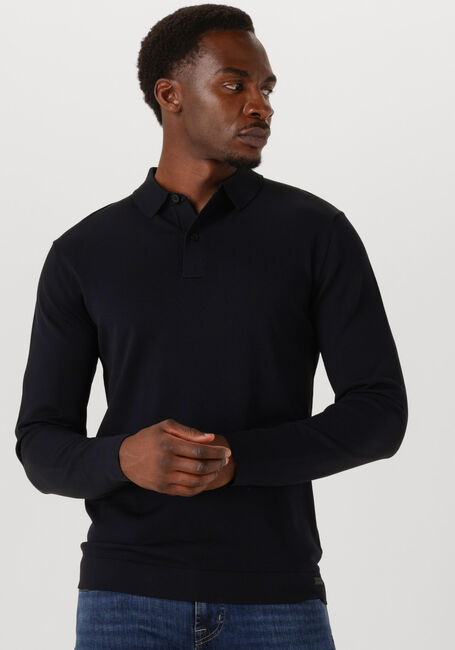 Dunkelblau GENTI Pullover POLO LS - large