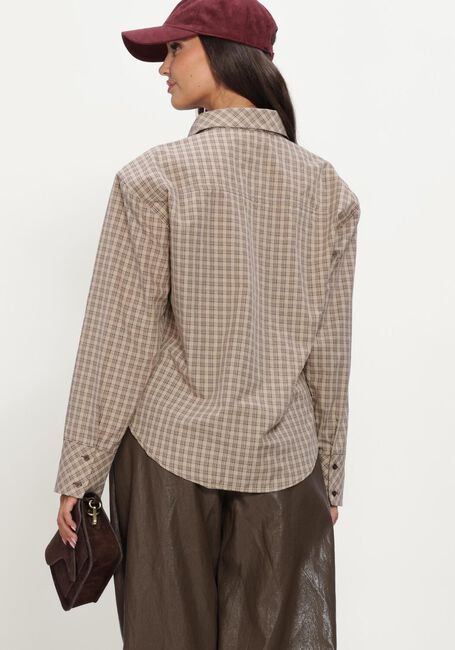Beige NOTRE-V Blusen NV-ISABE CHECK - large