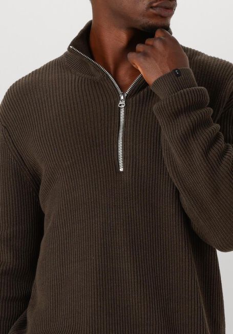 Braune BUTCHER OF BLUE Pullover GALWAY HALF ZIP - large