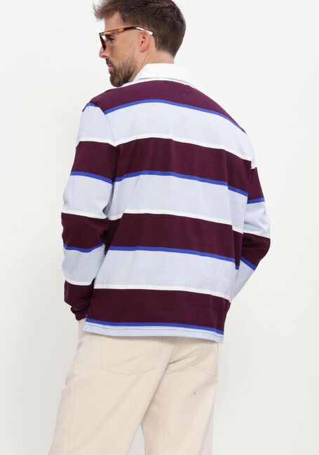 Mehrfarbige/Bunte TOMMY JEANS Polo-Shirt TJM STRIPED RUGBY - large
