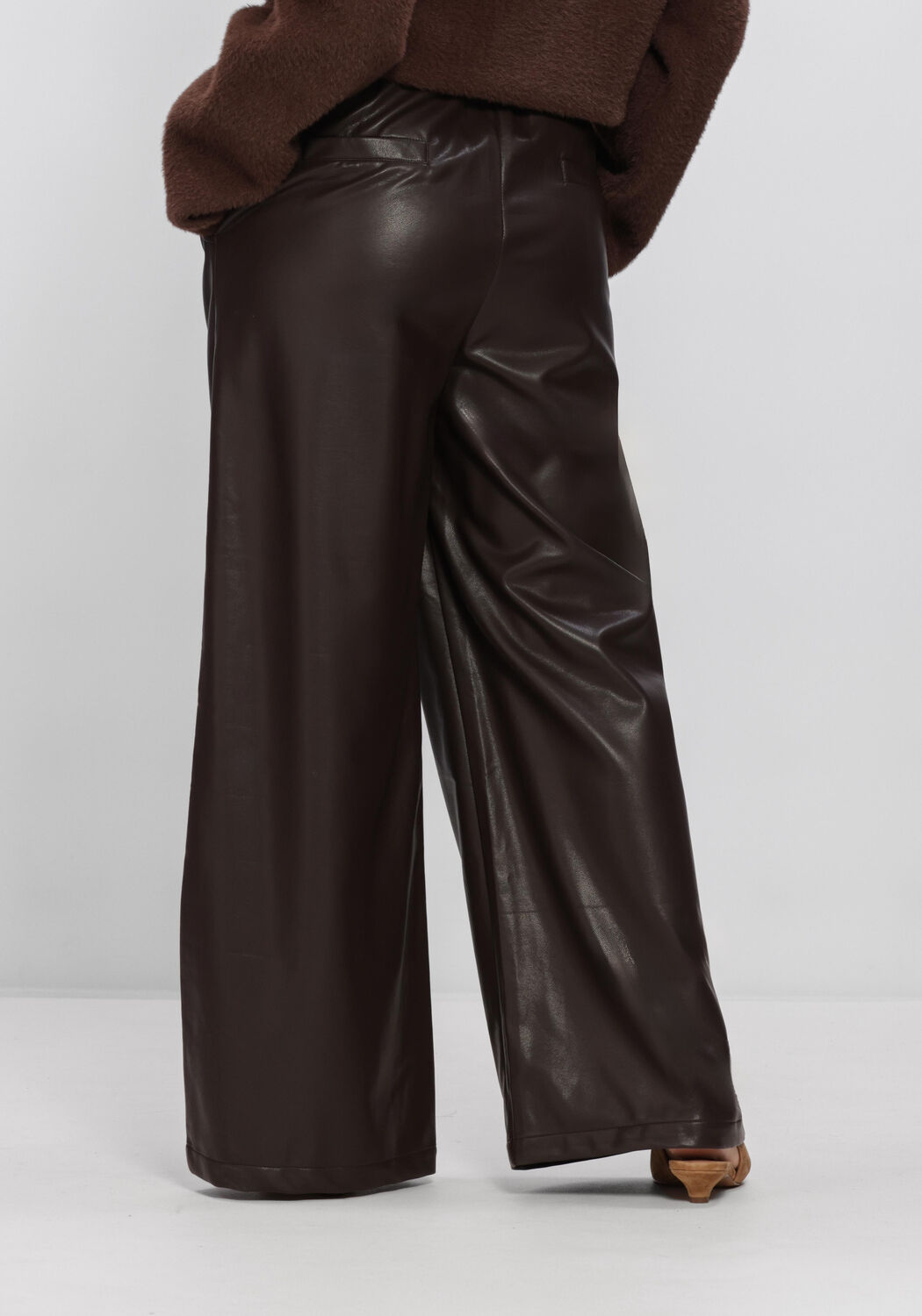 Braune AMAYA AMSTERDAM Weite Hose POISE PANTS - large