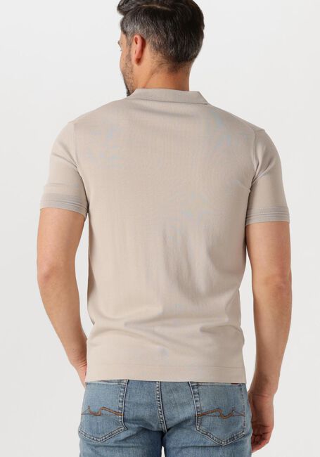 Beige GENTI Polo-Shirt POLO ZIP SS K2053-1260 - large