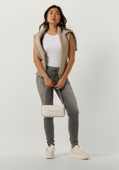 Weiße TOMMY JEANS Top TJW ESSENTIAL RIB TANK - large