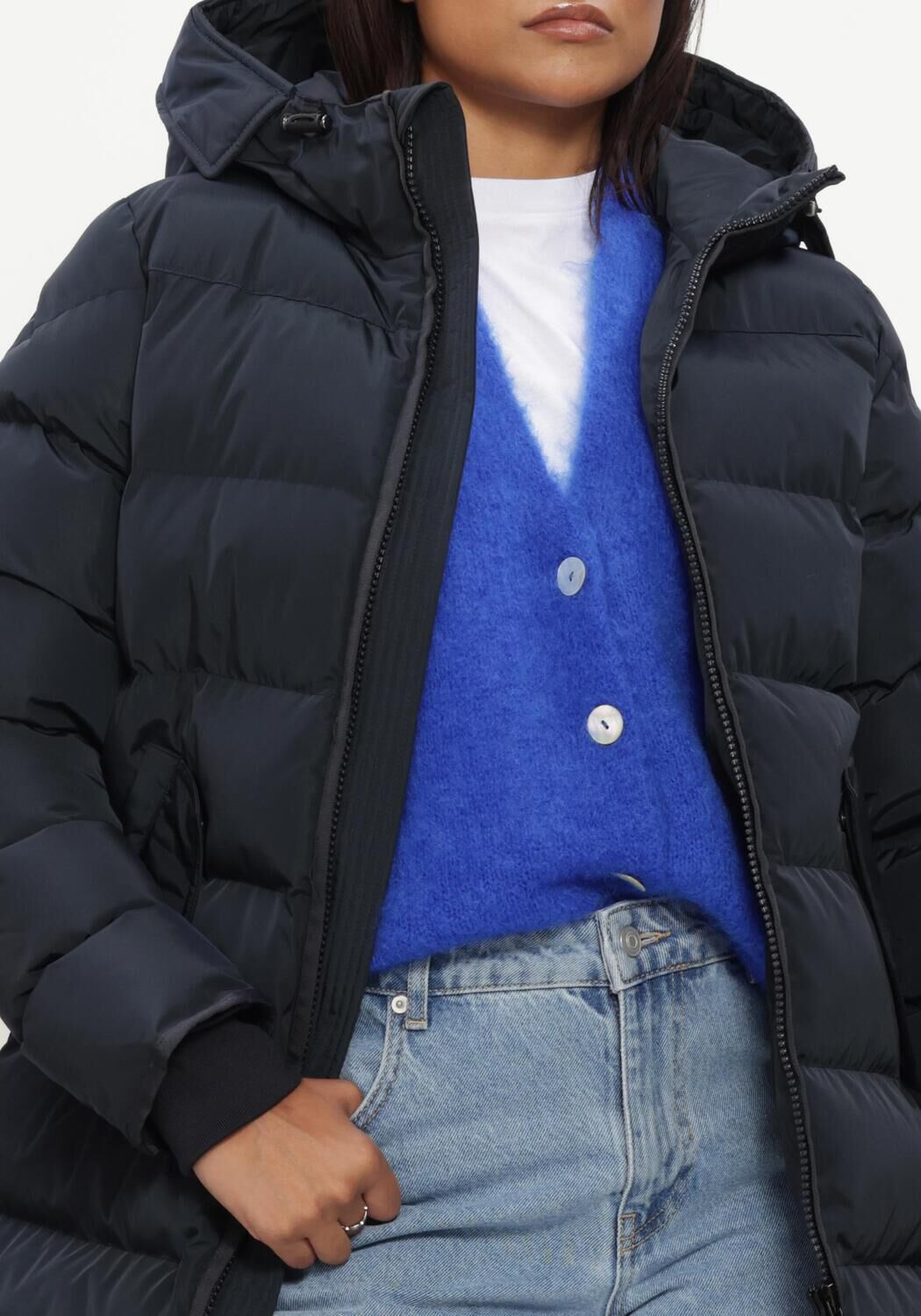 Dunkelblau AIRFORCE Wattierte Jack JADE JACKET - large