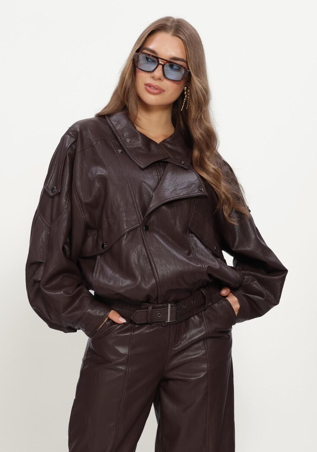 Braune STUDIO AMAYA Jack SAMILLE JACKET - large