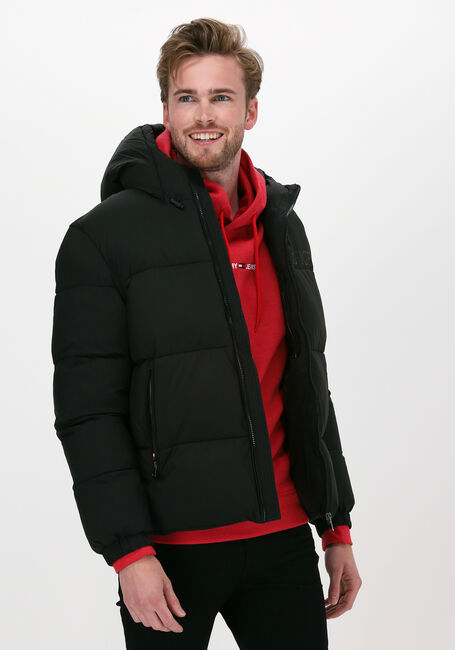Schwarze TOMMY HILFIGER Wattierte Jack HIGH LOFT JACKET - large