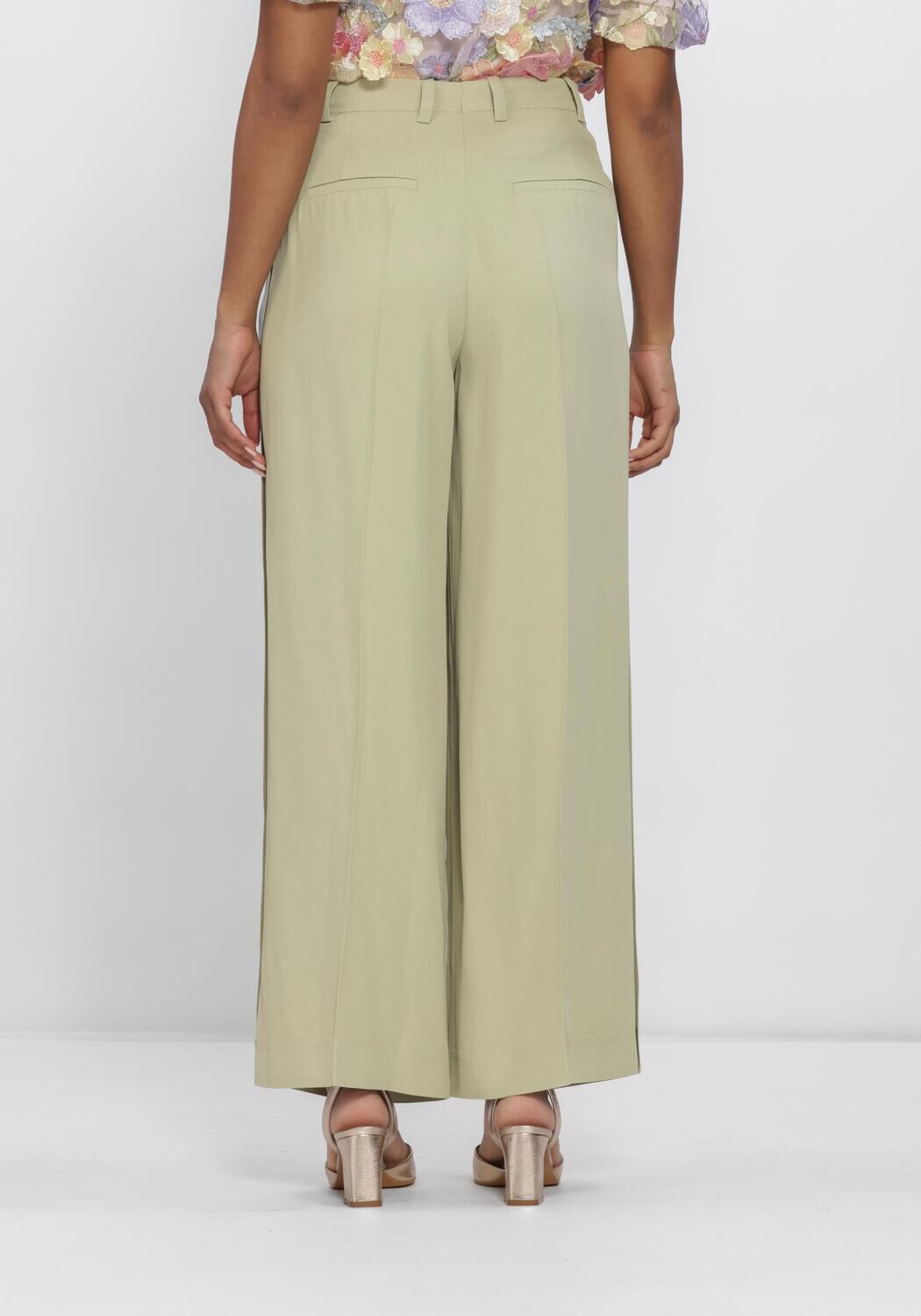 Gr&uuml;ne SELECTED WOMEN Hose SLFEXTRA WIDE ELLIE HW PANT - large