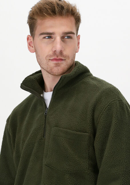 Grüne SELECTED HOMME Sweatshirt SLHRELAXBRENAN HIGH NECK SWEAT - large