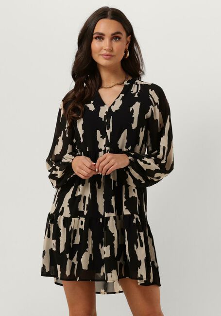 Schwarze OBJECT Minikleid OBJMILA GIA L/S DRESS - large