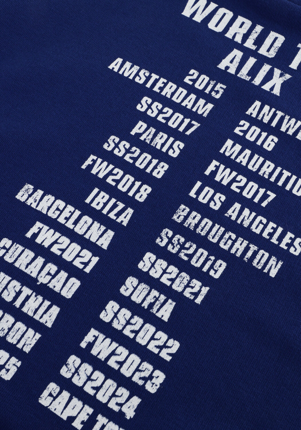 Dunkelblau ALIX MINI Sweatshirt ON TOUR SWEATER - large