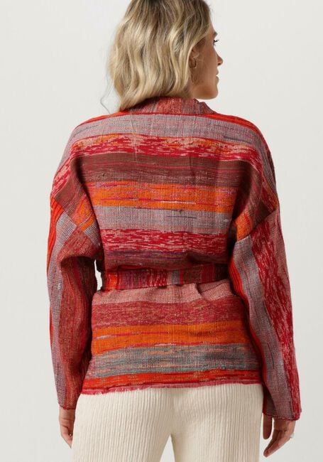 Rote SISSEL EDELBO Kimono UNA JACKET WOVEN BLANKET - large