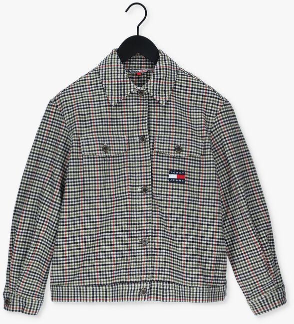 Beige TOMMY JEANS Bluse TJW MINI CHECK OVERSHIRT - large
