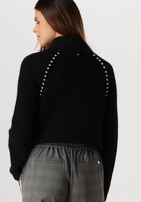 Schwarze MOS MOSH Pullover ZORA BEAD HIGHNECK KNIT - large