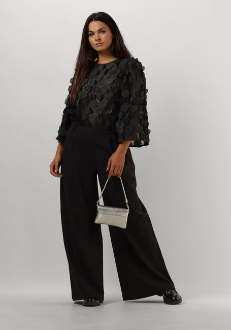 Schwarze JANSEN AMSTERDAM Top 3D177 BLOUSE PEPPER - large