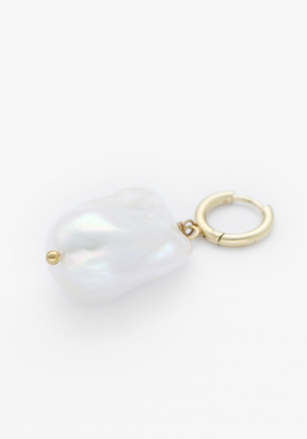Wei&szlig;e BONNIE STUDIOS Schmuck BIG BAROQUE PEARL PENDANT - large
