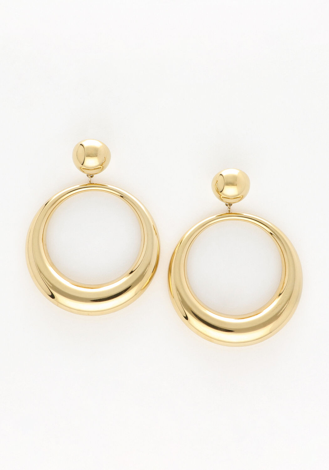 Goldfarbig NOTRE-V Ohrringe X BO - HOOPS