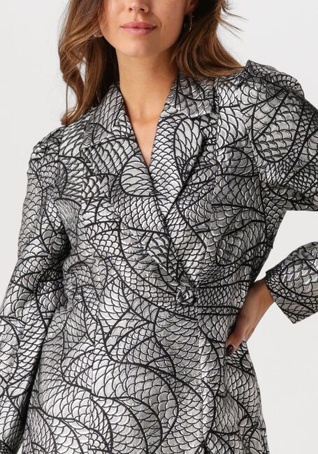 Silberne Y.A.S. Minikleid YASSISI LS BLAZER DRESS - large