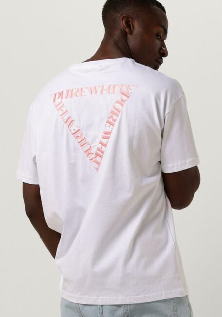 Weiße PUREWHITE T-shirt TSHIRT WITH SMALL LOGO AT SIDE AND BIG BACK EMBROIDERY - large