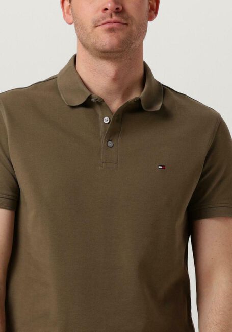 Grüne TOMMY HILFIGER Polo-Shirt 1985 SLIM POLO - large