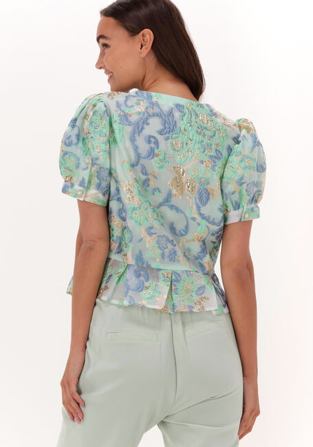 Blaue HUNKON Blusen COCO TOP - large