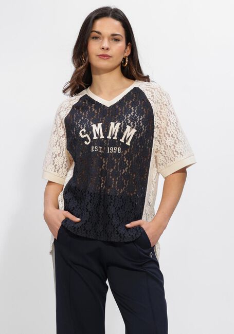 Blaue SUMMUM T-shirt TOP SPORTY LACE - large