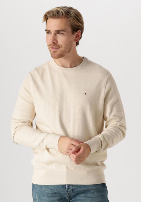 Beige TOMMY HILFIGER Pullover PIMA ORG CTN CASHMERE CREW NECK - large